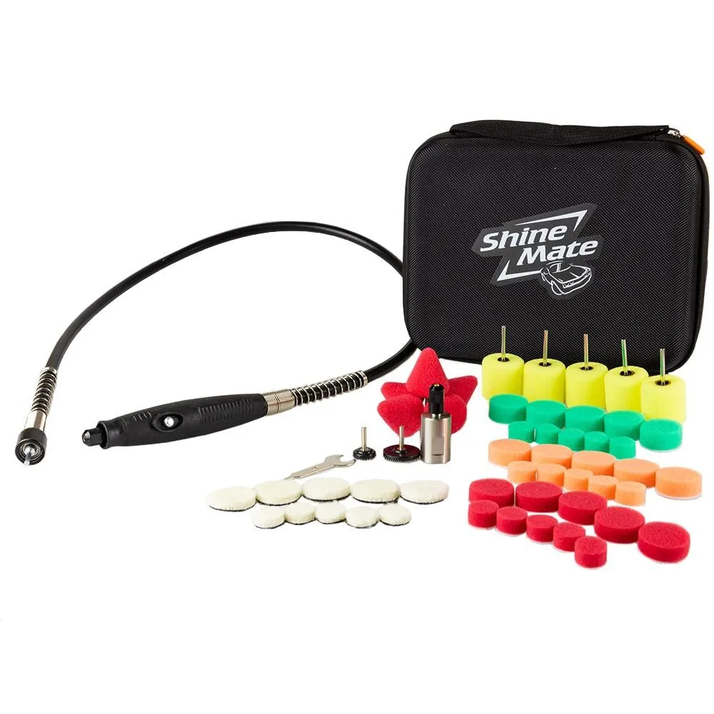 Kit Mini Pulidora de Eje Flexible ShineMate MPK-3