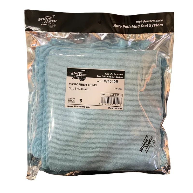Set 5 Toallas de Microfibra ShineMate 40 x 40 cm